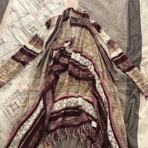 A fall multi colored cardigan